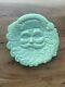 Rare Vintage Cracker Barrel Jadeite Santa Clause Cookie Plate Christmas Read