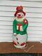 Rare Vintage Empire Lighted Blowmold Clown Hobo Snowman Blow Mold Christmas