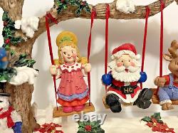 Rare Vintage Jaimy Holiday Christmas Swings Decorative Show Piece With Box 1990's