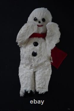 Rare Vintage Knickerbocker Christmas Snowman 10.5 Plush