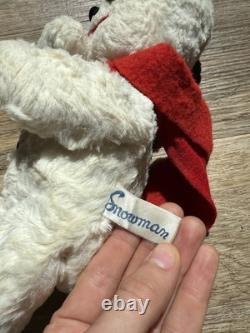 Rare Vintage Knickerbocker Christmas Snowman 10.5 Plush