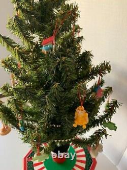 Rare Vintage Mary Engelbreit Advent Christmas Tree Complete with Ornaments 1999