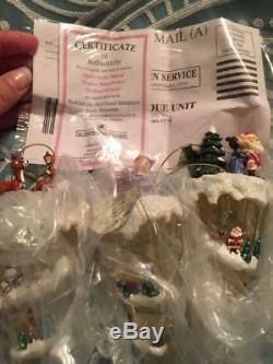 Rare Vintage Thomas Kinkade Ashton Drake Rudolph Misfit Icicle Ornaments 12 Set