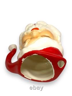 Rare Vintage Winking? (Drinking) Santa Pitcher & Mugs Napco Ceramics -OFFERS
