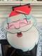 Rare Vtg Double-sided Santa Claus Christmas Display Cutout Retro Holiday Decor