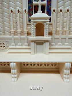 Raylite Church Altar Christmas Light Up Musical Works See Video Vtg 1950s