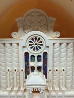 Raylite Church Altar Christmas Light Up Musical Works See Video Vtg 1950s