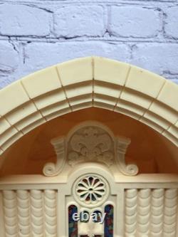 Raylite Church Altar Christmas Light Up Musical Works See Video Vtg 1950s