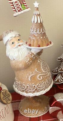 Raz imports Gingerbread Santa Claus New