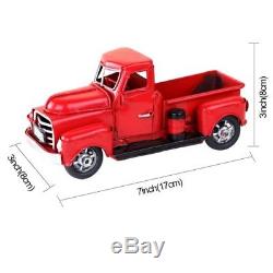 Red Metal Truck Christmas Party Decoration Tree Xtmas gift ideas Vintage Style