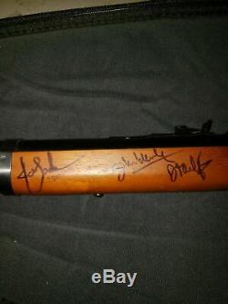 Red Rider BB Gun Autograph By Some Of The Cast Of The Christmas Story