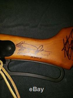 Red Rider BB Gun Autograph By Some Of The Cast Of The Christmas Story