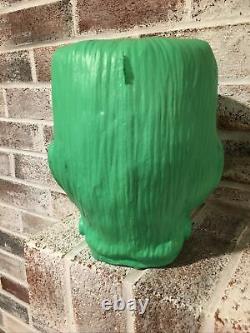 Replica Frankenstein Candy Bucket Halloween Container Blow Mold Vintage Retro