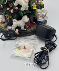 Retired Danbury Mint Bichon Frise Dog Light-Up 13 Christmas Tree, WithStar, Bulbs