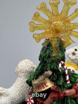 Retired Danbury Mint Bichon Frise Dog Light-Up 13 Christmas Tree, WithStar, Bulbs