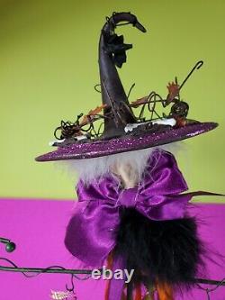 Retired Dept 56 Krinkles Halloween Witch Ornament Tree Display Patience Brewster