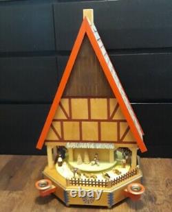 Richard Glasser Largest Wooden Pyramid House Candle Carousel 4 PARTS or REPAIR