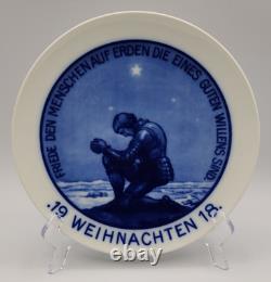 Rosenthal Collector Plate 1918 Friede Auf Erden Peace On Earth Christmas