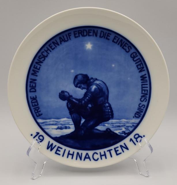 Rosenthal Collector Plate 1918 Friede Auf Erden Peace On Earth Christmas