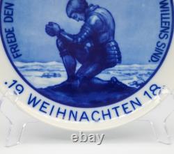 Rosenthal Collector Plate 1918 Friede Auf Erden Peace On Earth Christmas