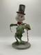 Rucus Studio By Bethany Lowe Snowman Leaf Body Top Hat With Candy Cane Sparkles