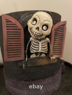 Rucus Studio Scott Smith Retired Halloween Skeleton Top Hat Stand Rucus Studio Scott Smith Retired Halloween Skeleton Top Hat Stand