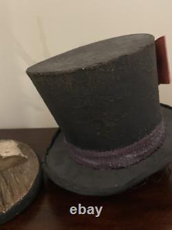 Rucus Studio Scott Smith Retired Halloween Skeleton Top Hat Stand Rucus Studio Scott Smith Retired Halloween Skeleton Top Hat Stand