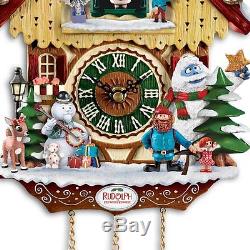 Rudolph & Friends Musical Cuckoo Clock Christmas Wall Sculpture