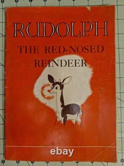 Rudolph Red-Nosed Reindeer 1st Edition 1939 Montgomery Ward With Tri-Motor