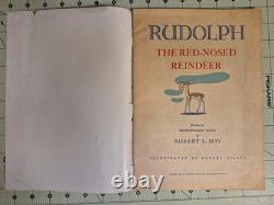 Rudolph Red-Nosed Reindeer 1st Edition 1939 Montgomery Ward With Tri-Motor