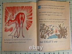 Rudolph Red-Nosed Reindeer 1st Edition 1939 Montgomery Ward With Tri-Motor