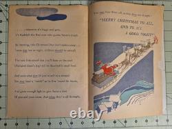 Rudolph Red-Nosed Reindeer 1st Edition 1939 Montgomery Ward With Tri-Motor