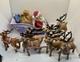 Rudolph Santa's Sleigh And Reindeer Team Set 2003 Playing Mantis Light Up Works