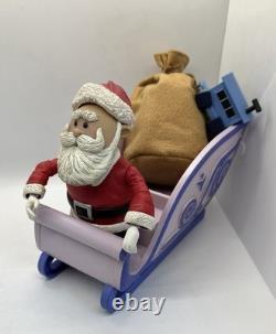 Rudolph Santa's Sleigh and Reindeer Team Set 2003 Playing Mantis Light Up Works