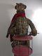 Rustic Wooden Twig Reindeer Huge 3'ft Sculpture Metal Drum Deer Wood Figure