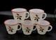 Scarse! 5pc Hazel Atlas Holly Berries Tom & Jerry Christmas Punch (bowl) Mugs