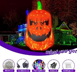 SEASONBLOW Gigantic 12 Foot Tall Inflatable Jack O'Lantern Pumpkin with Flash Up