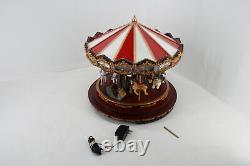SEE NOTES Mr. Christmas 19790 Marquee Deluxe Carousel Musical Christmas Decor