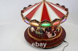 SEE NOTES Mr. Christmas 19790 Marquee Deluxe Carousel Musical Christmas Decor