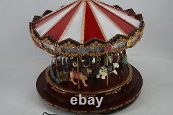 SEE NOTES Mr. Christmas 19790 Marquee Deluxe Carousel Musical Indoor Decoration