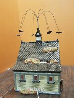 SEE VIDEO! Dept 56 55055 Creepy Creek Carriage House Halloween Village Set Lot