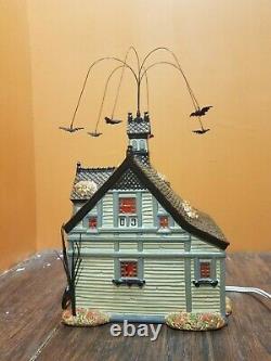 SEE VIDEO! Dept 56 55055 Creepy Creek Carriage House Halloween Village Set Lot