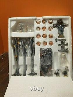 SEE VIDEO! Dept 56 55055 Creepy Creek Carriage House Halloween Village Set Lot