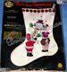 Snowman Crewel Stitchery Christmas Stocking Kit 1981