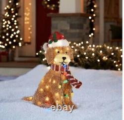 SOLD OUT! Holiday Living 27 Christmas LED Light Up Fluffy Doodle Dog 3723791