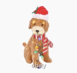 SOLD OUT! Holiday Living 27 Christmas LED Light Up Fluffy Doodle Dog 3723791