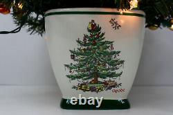 SPODE LIGTHED CHRISTMAS TREE by TELEFLORA Complete and working 24tall