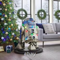 STAR WARS R2D2 3.5 foot animated LED R2D2 Home Depot NIH Ready To SHIP