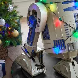 STAR WARS R2D2 3.5 foot animated LED R2D2 Home Depot NIH Ready To SHIP