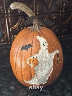 Salem Collection Ghost With Lantern Bat Vintage Halloween 14 Pumpkin Euc Salem Collection Ghost With Lantern Bat Vintage Halloween 14 Pumpkin Euc